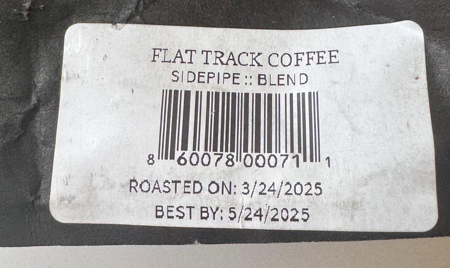 Flat Track Coffee Roasters Whole Bean Sidepipe Blend