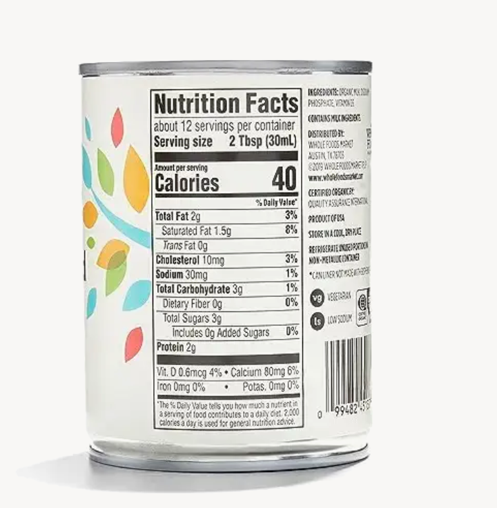 365 Everyday Value, Organic Evaporated Milk, 12 oz