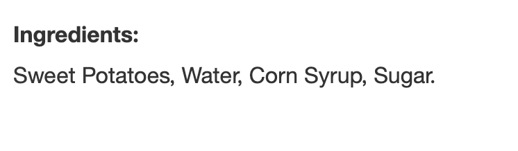 Bruce's Yams Cut Sweet Potatoes in Syrup