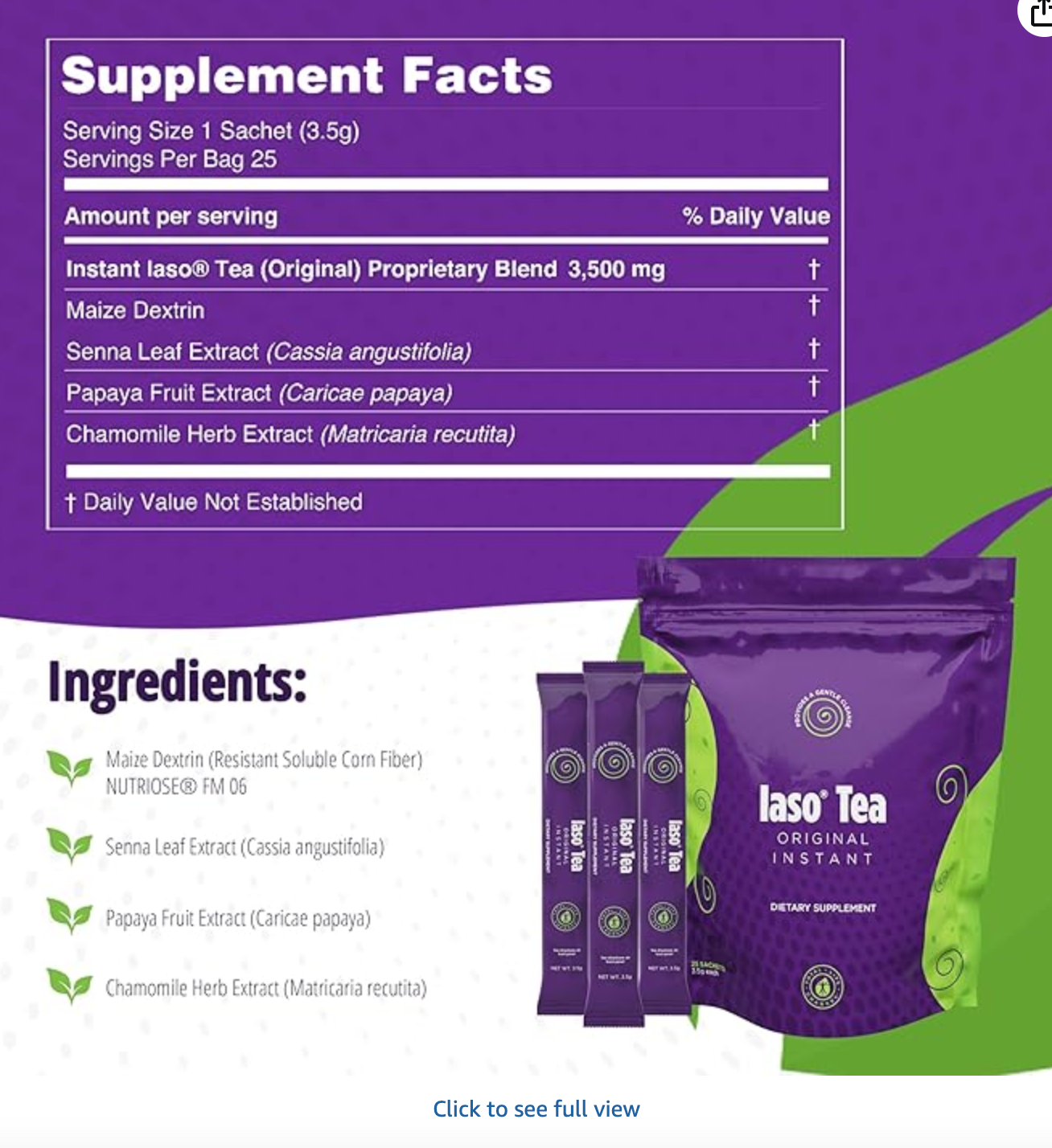 Total Life Changes Iaso® Instant Tea – 25 Sachets