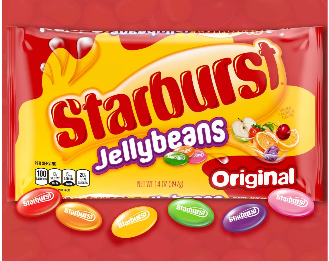 Starburst Original Jelly Beans Chewy Candy - 14 oz Bag - Expires 04/2026