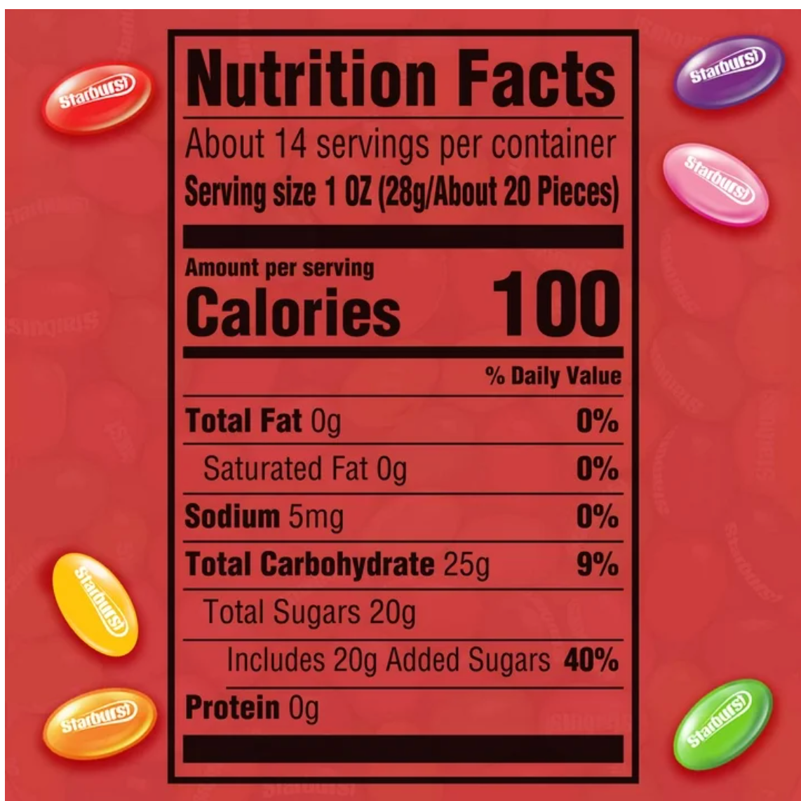 Starburst Original Jelly Beans Chewy Candy - 14 oz Bag - Expires 04/2026