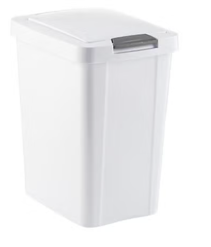 Sterilite 7.5 gal. Touch Top Waste Can White