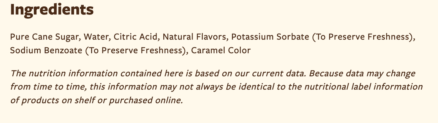 Torani Peanut Butter Flavoring Syrup 750 mL Glass Bottle