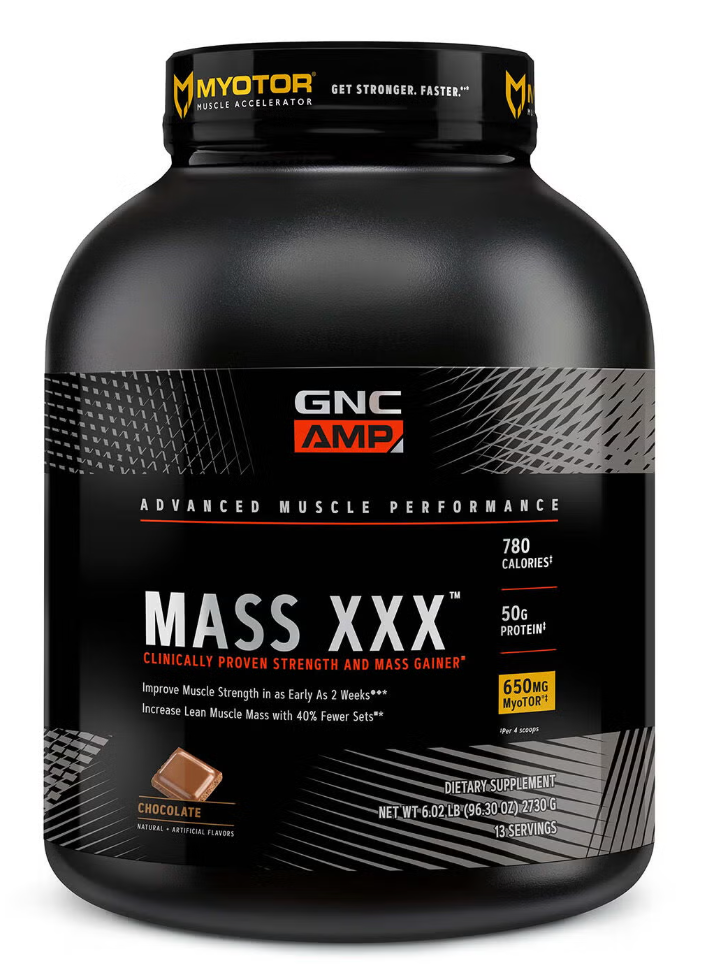 GNC AMP MASS XXX™ with MyoTor® - Chocolate (13 Servings) - Expires 04/18/2026