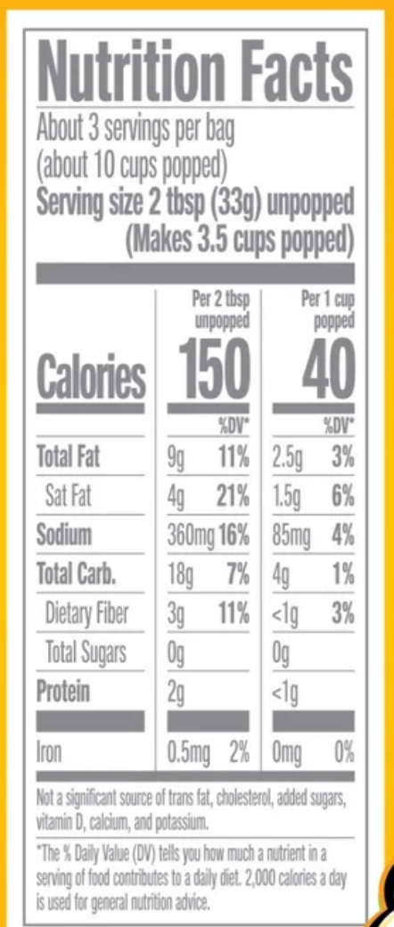 Jolly Time The Big Cheez Ultimate Cheddar Microwave Popcorn, 3 oz, 6 Ct. Gluten-Free, Non-GMO