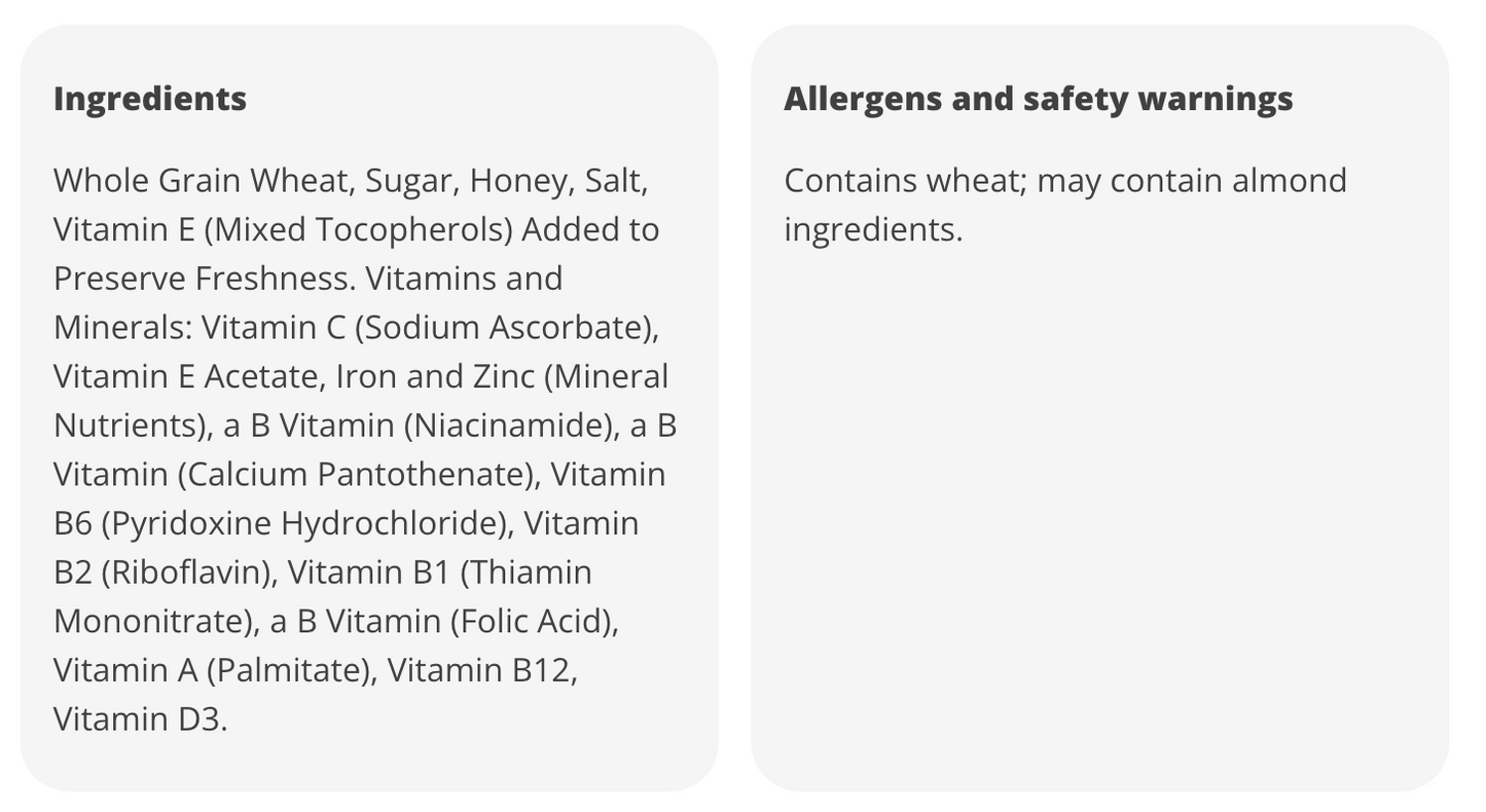 Total Whole Grain Cereal