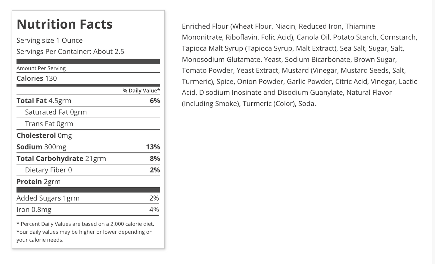 snack factory pop'ums light & crispy baked golden mustard bbq pretzel snacks, 2.6 oz (73 g)