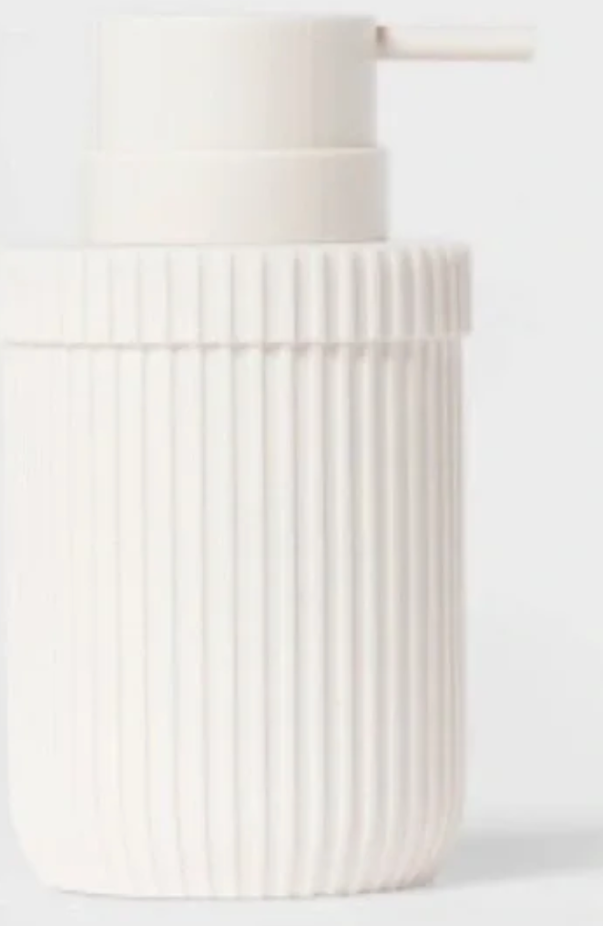 Room Essentials Fluted /Ribbed Soap Pump