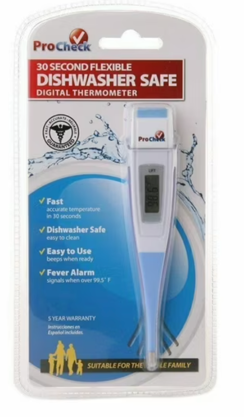 ProCheck 30 Second Flexible Dishwasher Safe Digital Thermometer