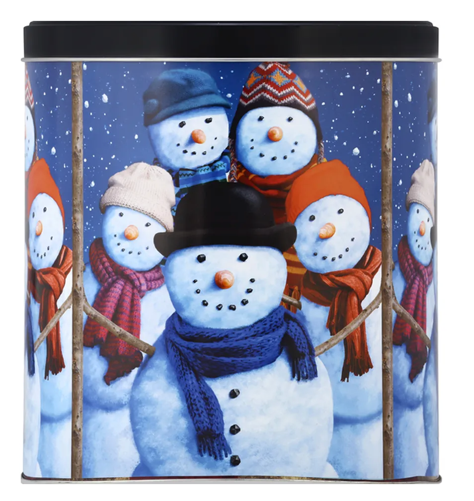 GiftPop Popcorn Tin, Snowman Family Portrait - expired 3/13/2025