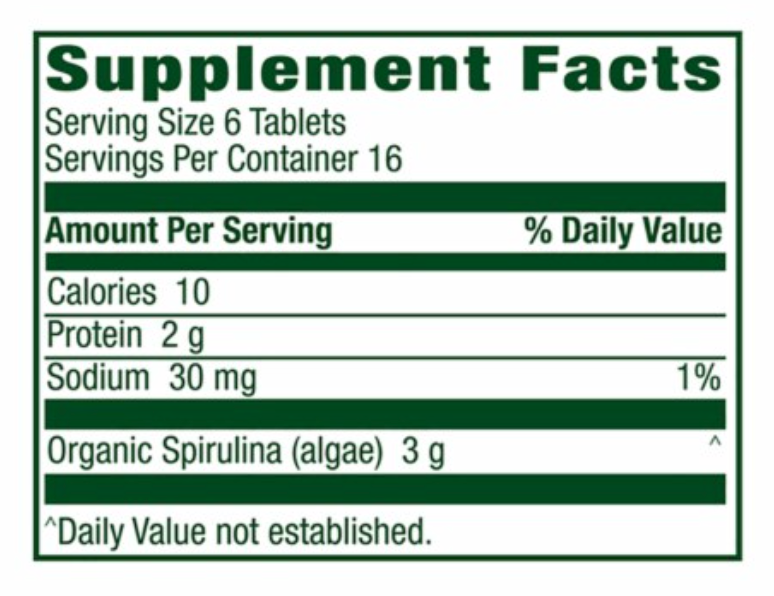Simple Truth Organic® Spirulina Tablets 500mg