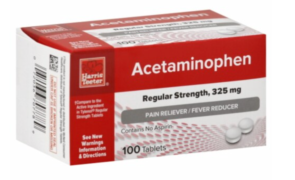 Harris Teeter® Acetaminophen Regular Strength Pain Reliever Tablets 325mg