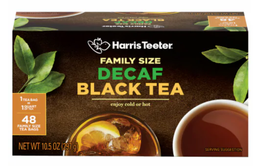 Harris Teeter® Decaffeinated Black Tea Family Size Tea Bags - packaging may vary 48 bags