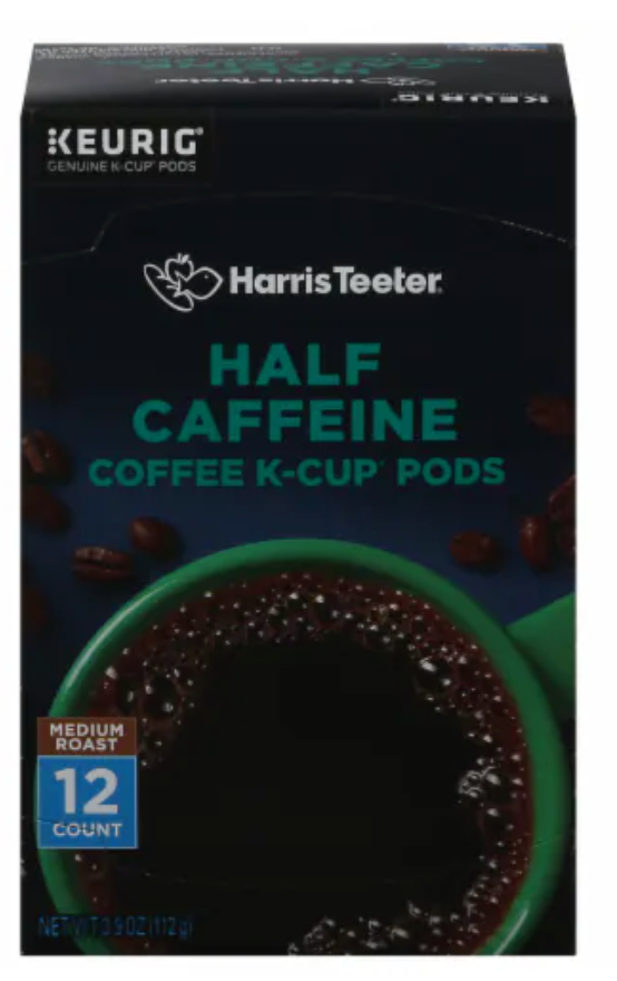 Harris Teeter® Half Caffeine Medium Roast K-Cup® Coffee Pods