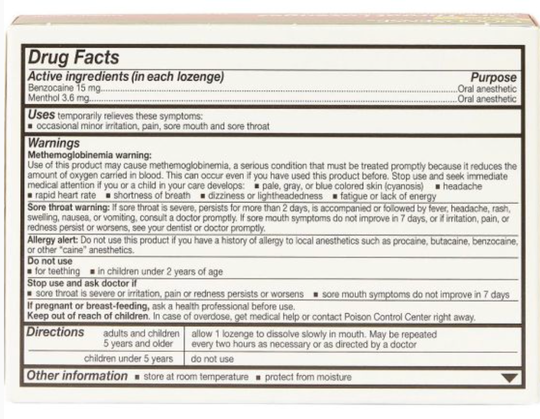 GoodSense Sore Throat Lozenges Cherry 18Ct