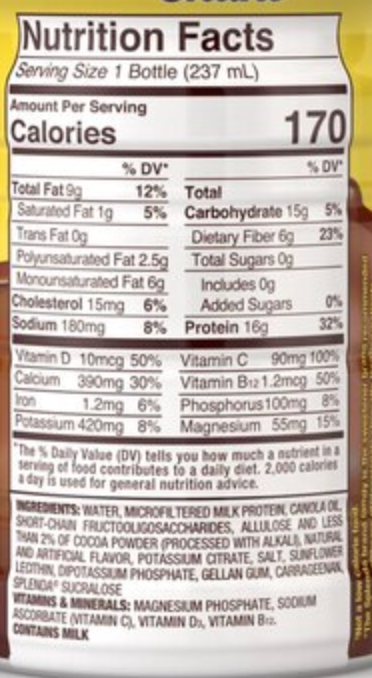 Splenda Diabetes Care Shakes, 8 OZ, 6 Pack, Milk Chocolate - expired Feb 13 2025