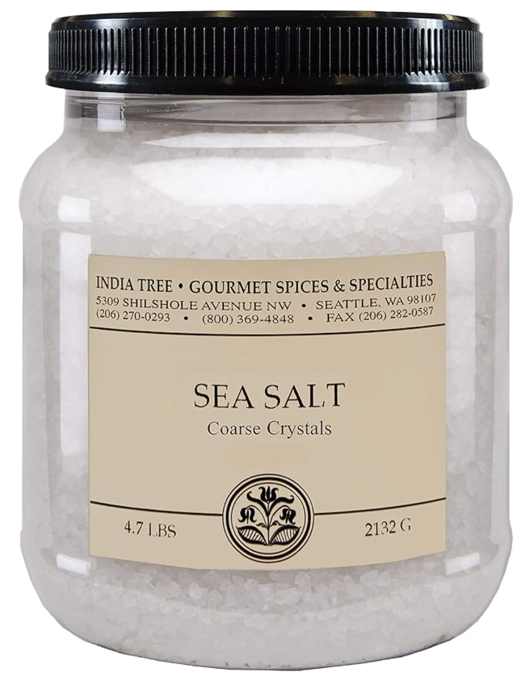 India Tree Brazilian Coarse Sea Salt, 4.7 lb