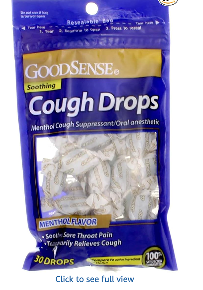 Good Sense Cough Drops Menthol - 30 Drops