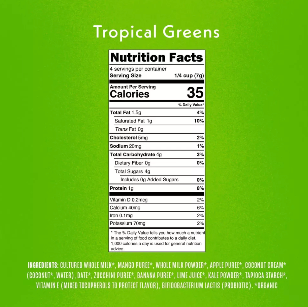 Once Upon a Farm Organic Smooth Melts Baby Snacks - Tropical Greens - 1oz