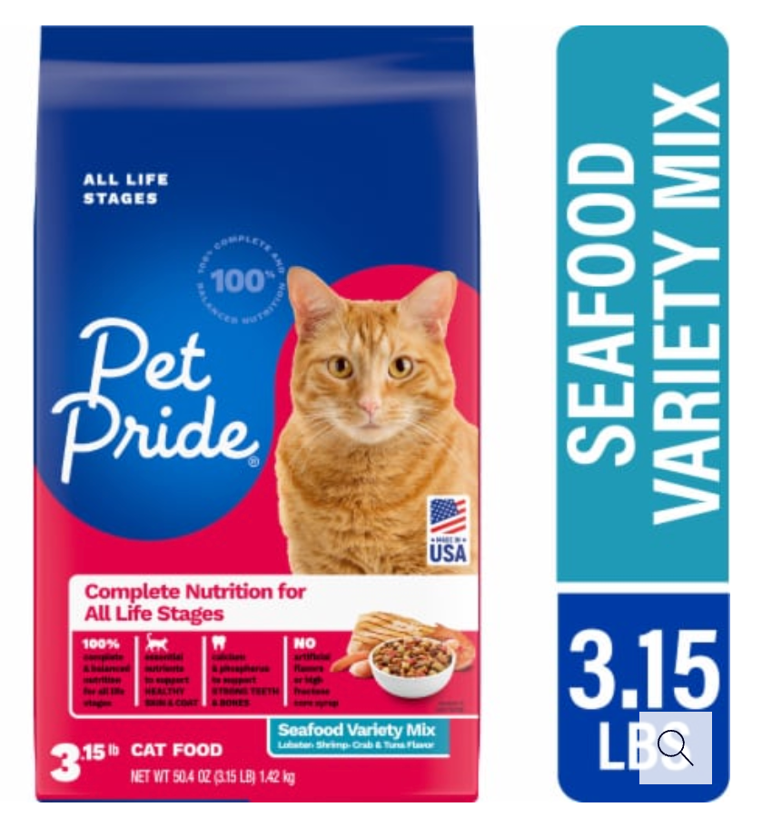 Pet Pride® Complete Nutrition All Life Stages Dry Cat Food Seafood Variety Mix