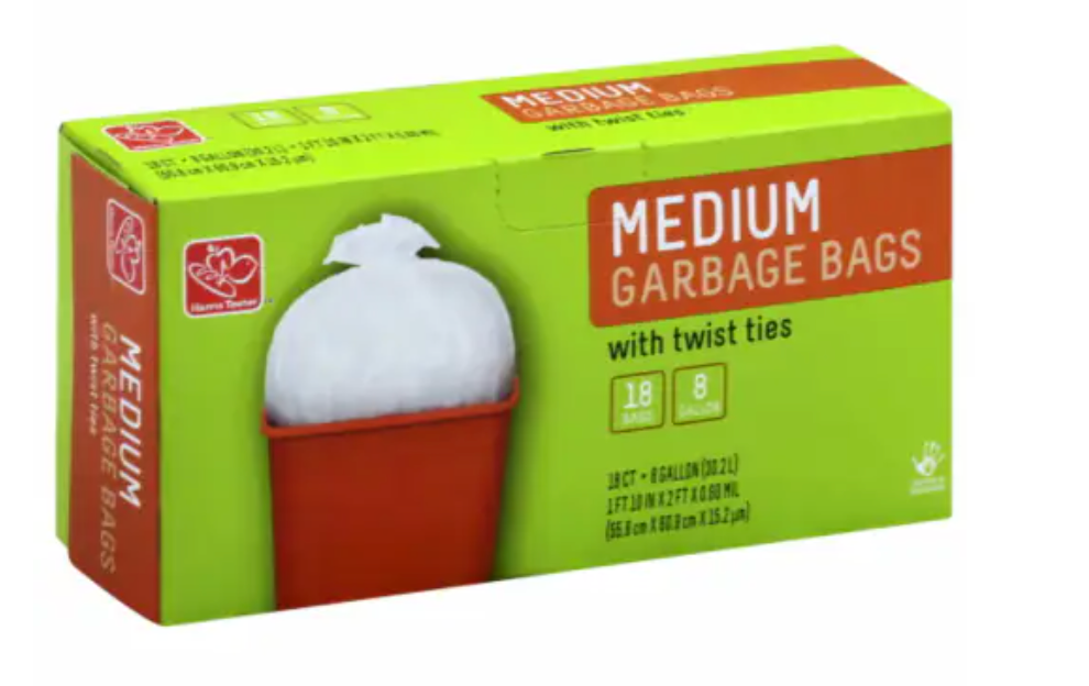 Harris Teeter™ Medium 8 Gallon Garbage Bags - 18 bags