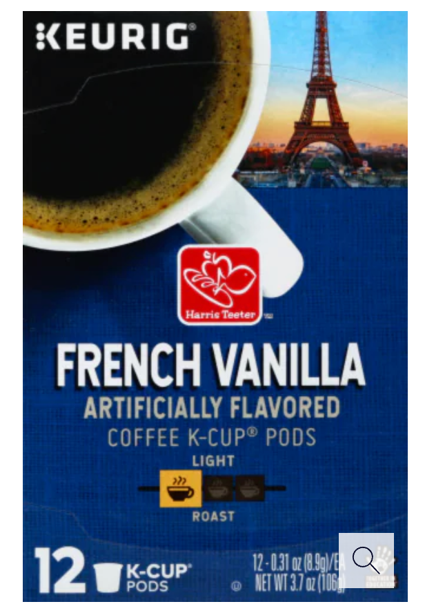 Harris Teeter French Vanilla Light Roast Coffee Pods 12 ct