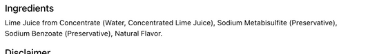 12 for 10 CENTS Harris Teeter® Lime Juice From Concentrate - Expired October 2025