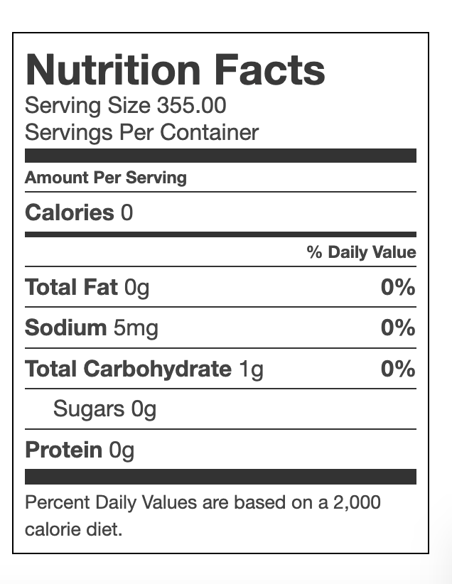 Nixie Sparkling Water Organic Root Beer Zero Sugar Soda