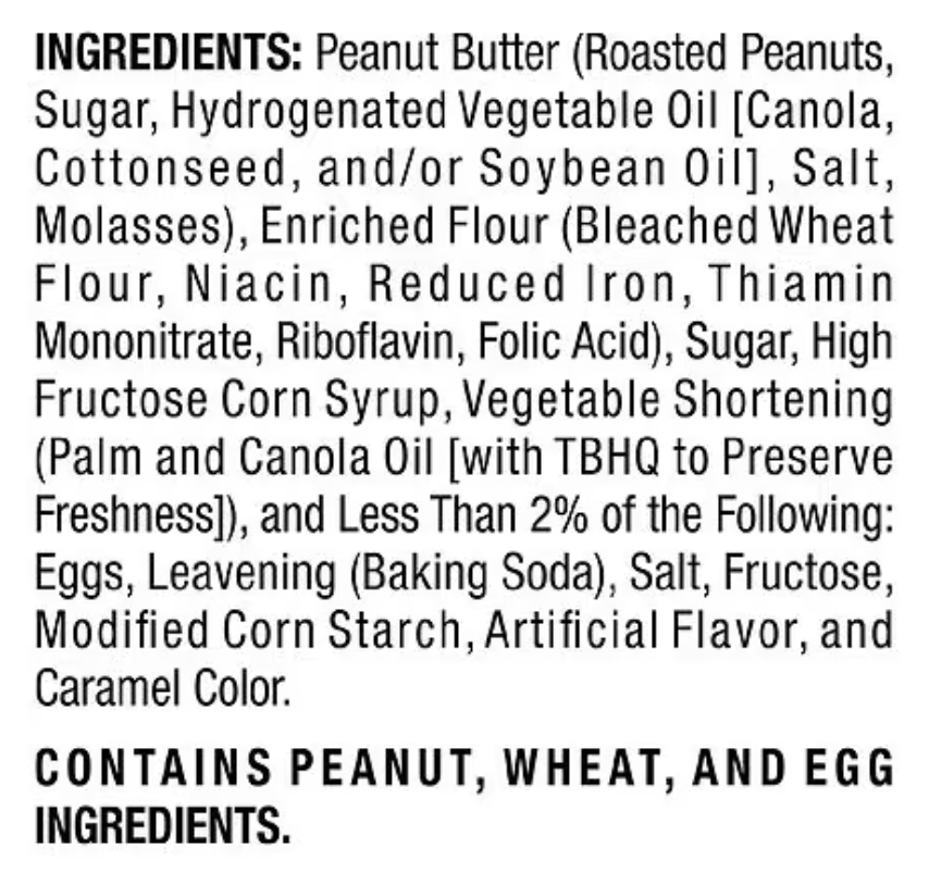 Grandma's Cookies Peanut Butter, 2.88 oz