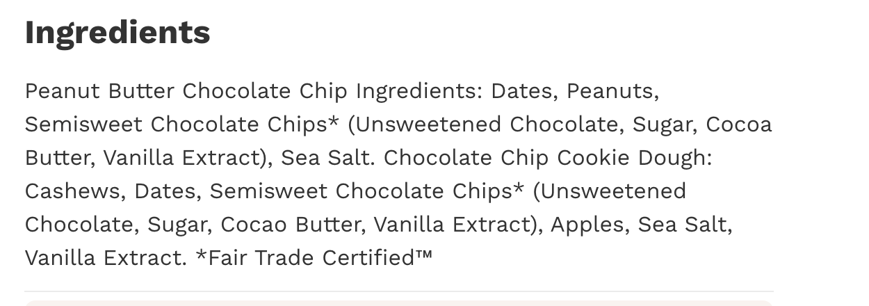Larabar, Chocolate Mini Bars, Variety Pack - Nov 17 2025