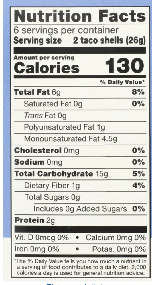 365 by Whole Foods Market, Organic Blue Taco Shells, 5.5 Ounce - expired March 14 2026