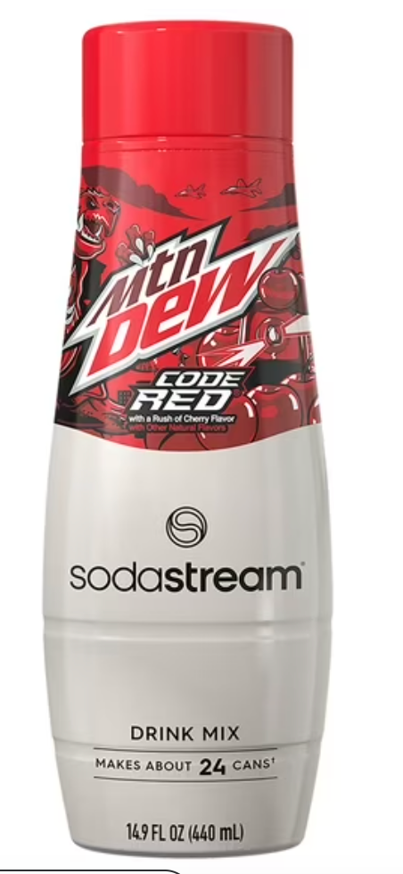 SodaStream Mountain Dew Code Red Cherry Soda Mix 440 ml 1 pk