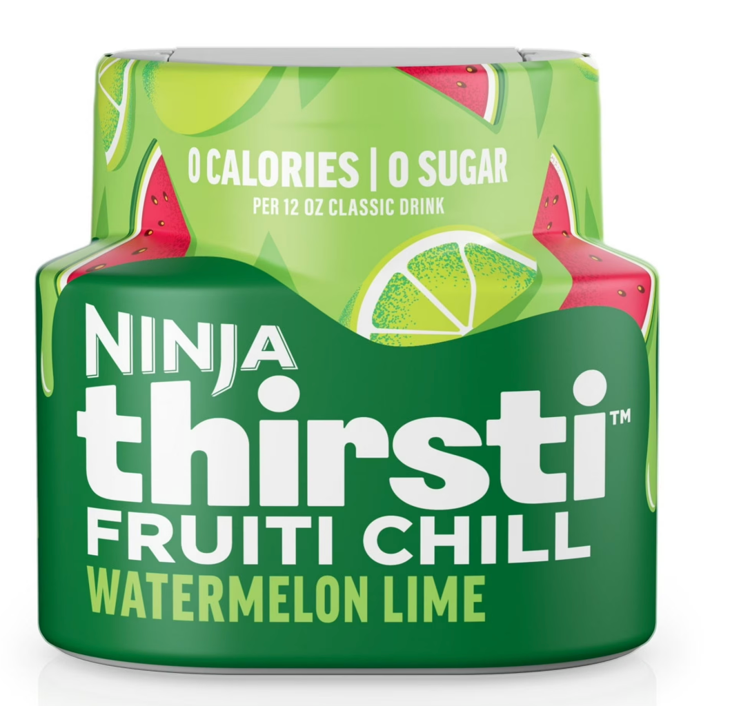 Ninja Thirsti FRUITI CHILL Watermelon Lime Flavored Liquid Water Drops, 1 Flavor Pod