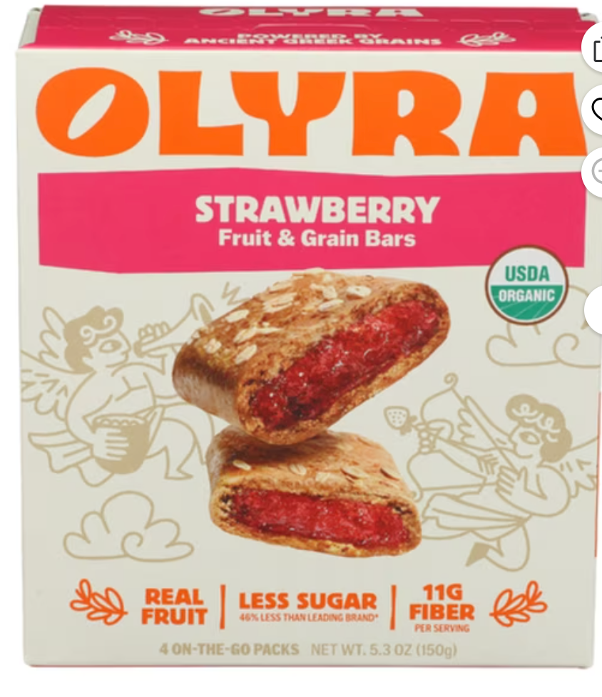 Olyra Foods Inc Organic Strawberry Filled Breakfast Biscuits 4 Pack