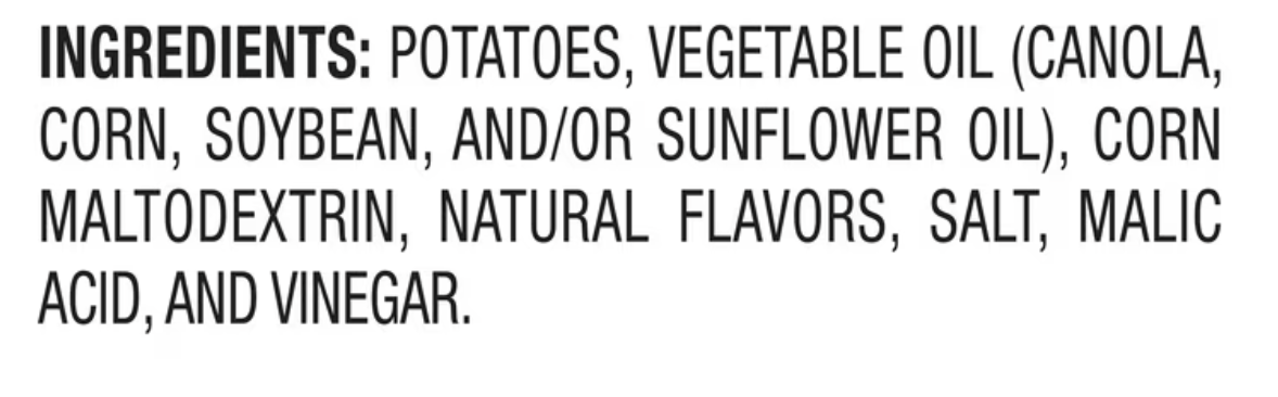 Lay's Potato Chips Salt & Vinegar Flavored Snack Chips, 1 oz Bag - expires July 14 2026