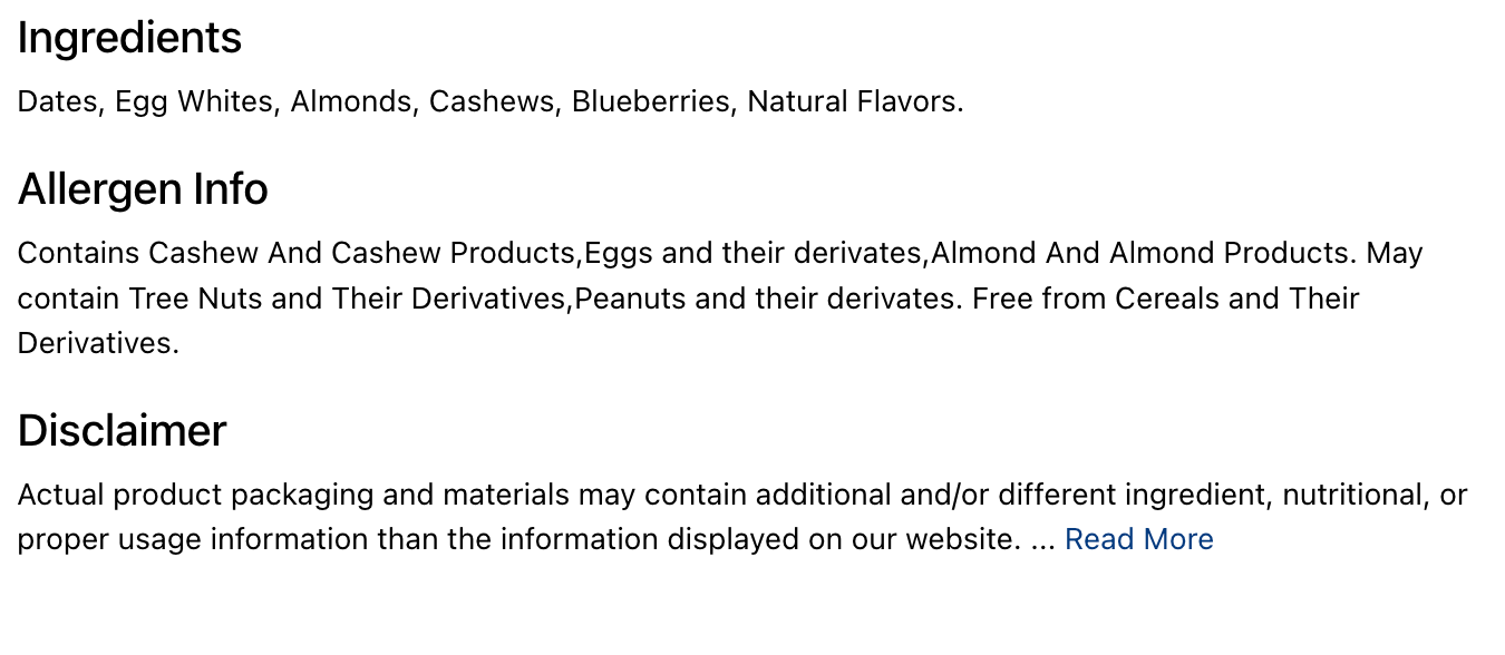 RXBAR® Blueberry Protein Bars - expires August 09 2026
