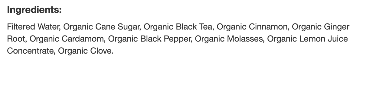 Rishi Organic Masala Chai Concentrate - 32oz