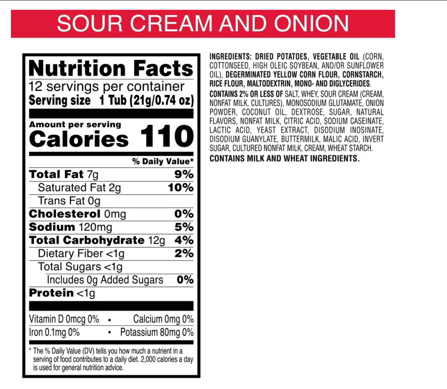 Pringles Snack Cups Sour Cream & Onion Potato Crisps Chips Multipack - 8.8oz - expires 09/07/2026