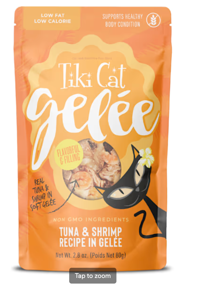 Tiki Cat Gelee Tuna & Shrimp Wet Cat Food, 2.8 oz