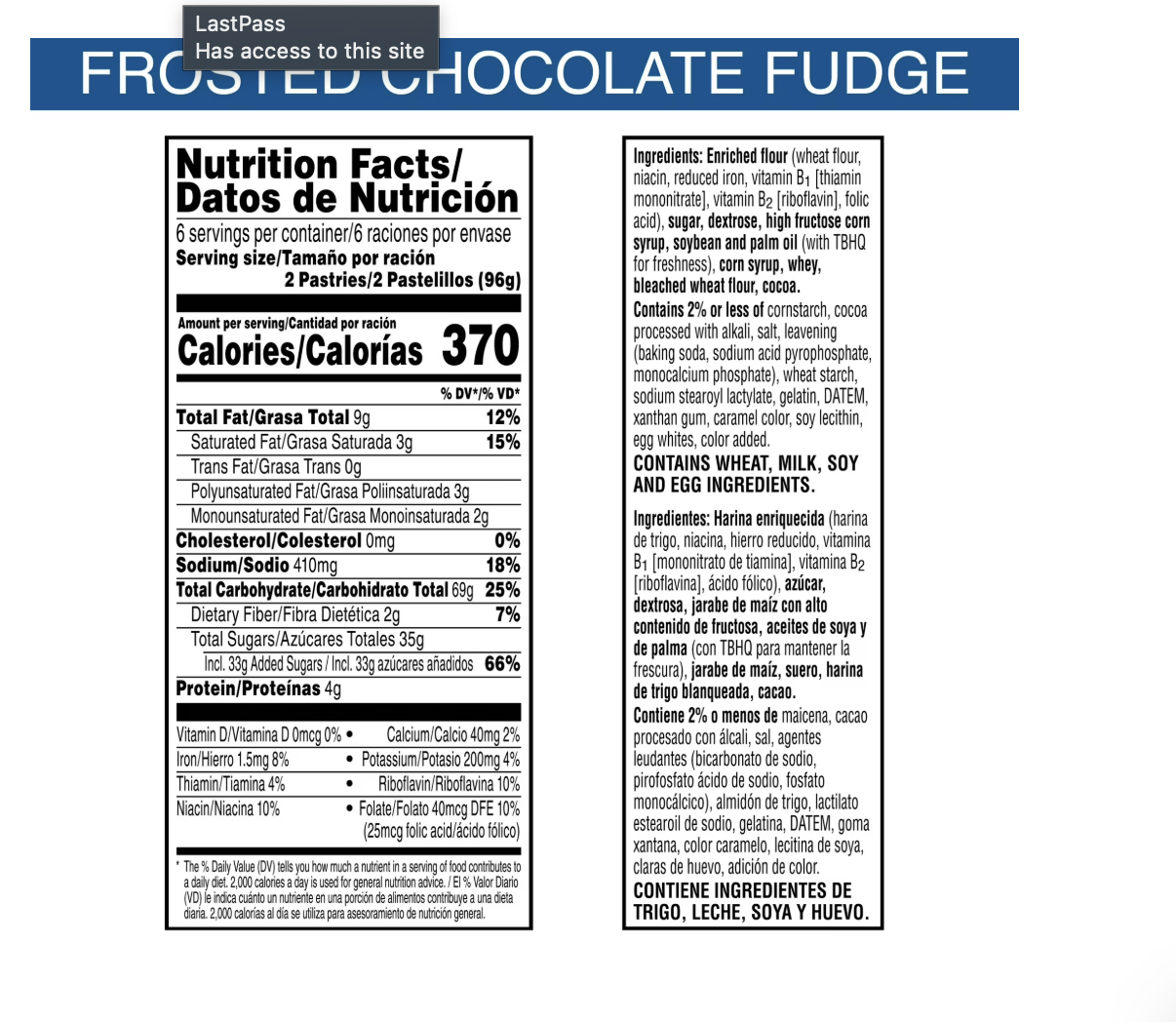Pop-Tarts Frosted Chocolate Fudge Toaster Pastries, Breakfast Foods, Shelf-Stable, 20.3 oz (12 Count)
