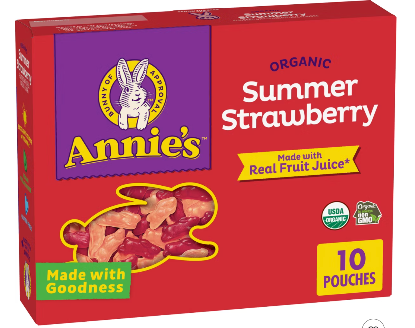 Annie's Organic Summer Strawberry Fruit Snacks - 7oz/10ct