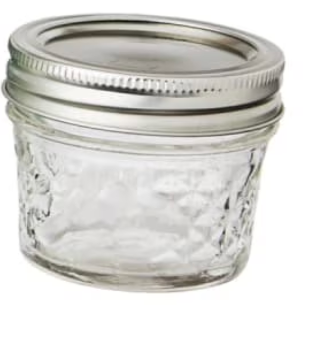 Ball Regular Mouth 4oz Quilted Pint Mason Jar