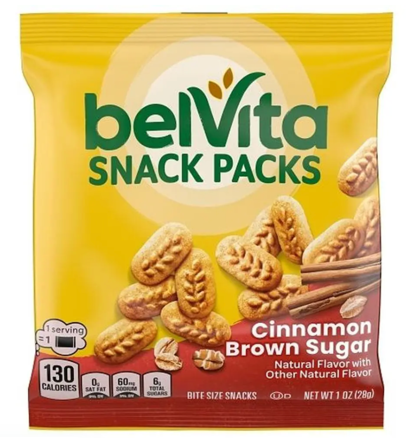 Belvita Cinnamon Brown Sugar Crackers, 1 Ounce - expires July 29 2026