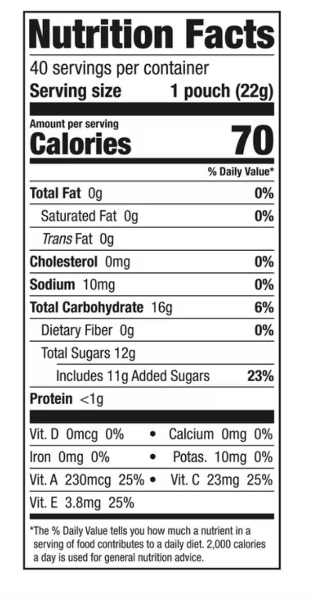 Funables Fruity Snacks, Mixed Berry Flavored Snacks, 0.8 Ounce Pouches, 40 Count - expired My 19 2026