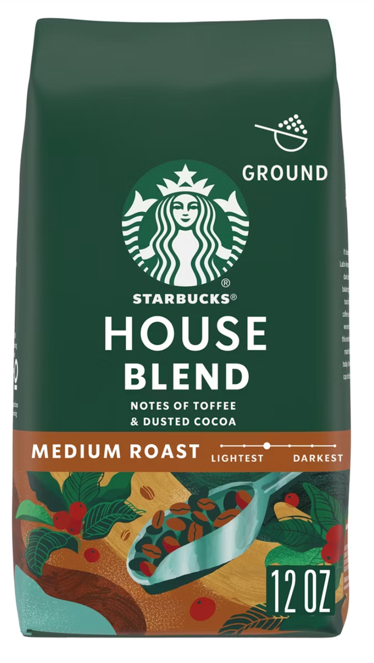 Starbucks House Blend Medium Roast Ground Coffee - 12oz - expired July 02 2026