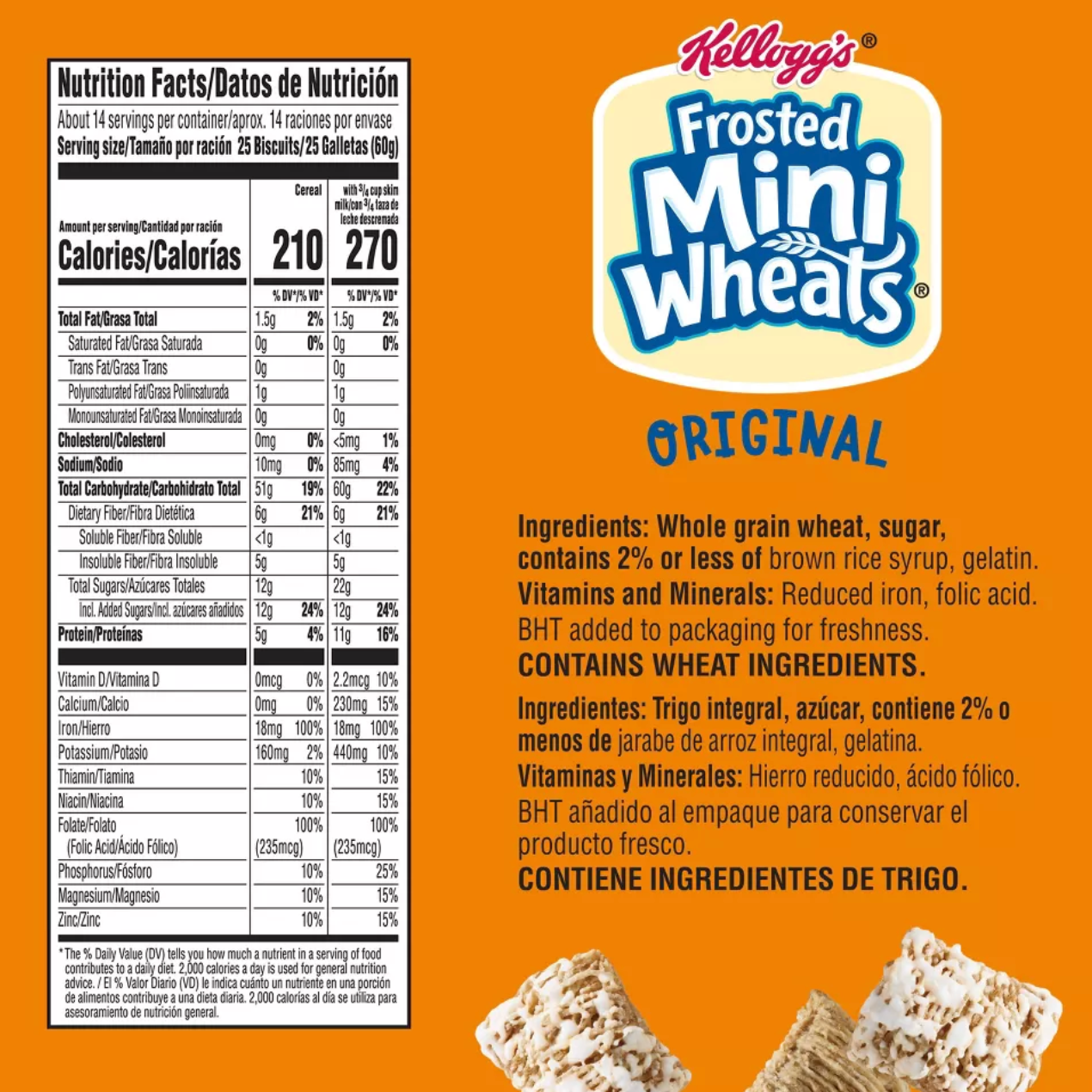 Kellogg's Frosted Mini-Wheats Breakfast Cereal - 29.5oz - expires Oct 28 2026