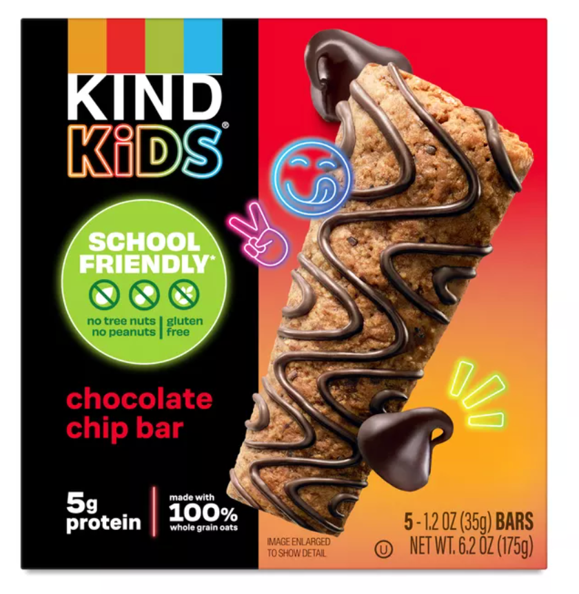KIND, Kids Bars, Chocolate Chip - expired May 28 2026