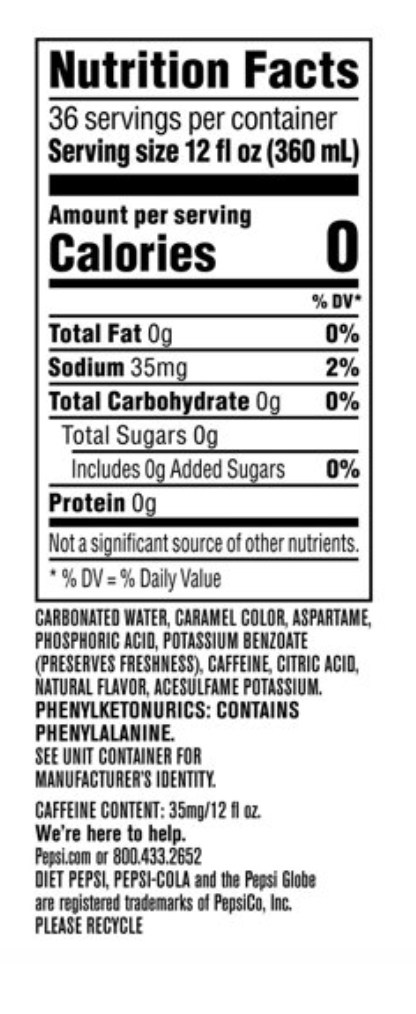 Diet Pepsi, 12 fl oz