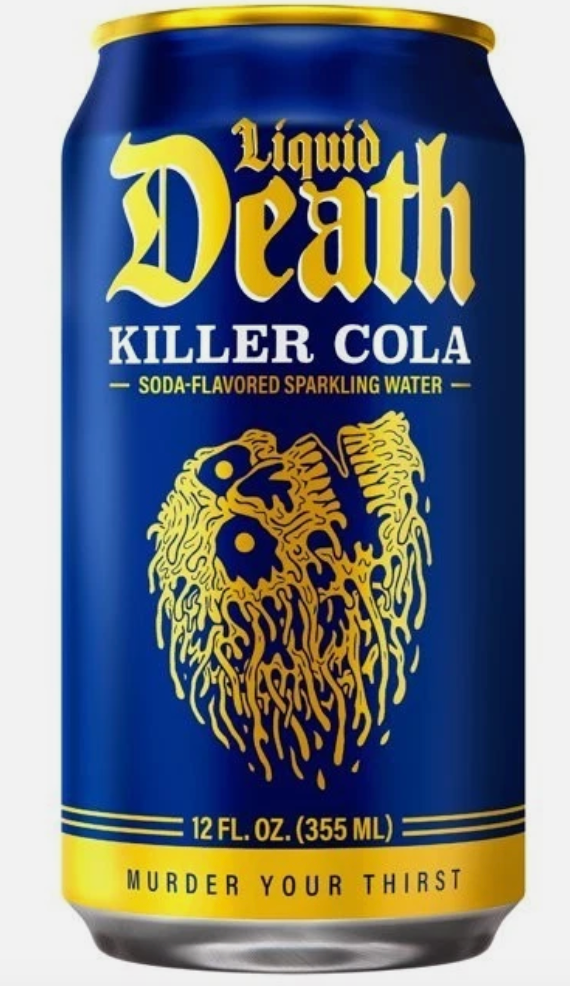 Liquid Death, Killer Cola, Soda-Flavored Sparkling Water - 12 fl oz